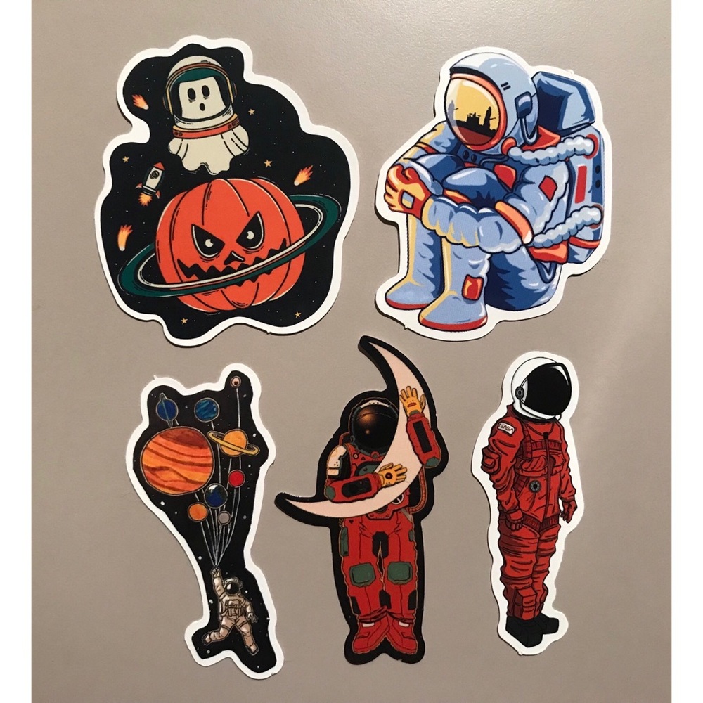 5 Astronaut/Space/NASA Stickers